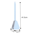 Long handle toilet brush with wall mounted base