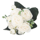 Artificial Silk Peony and Roses Flower Bouquet