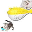 Fish shaped refillable cat toothbrush