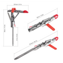 Fishing rod holder with springs