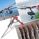 Fishing rod holder with springs