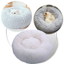 Fluffy Plush Donut Pet Bed