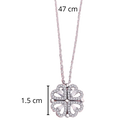 Four-Leaf Heart-Shaped Necklace