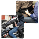 Moto driver belt for a passenger holding