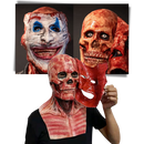 Realistic Halloween Horror Double Mask