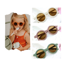 Vintage Round Kids Sunglasses for Ages 1 to 5