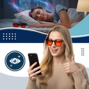 Blue Light Filter Red Glasses