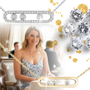 Classic Three Stone Necklace