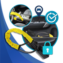 Dual Security Steering Wheel Lock