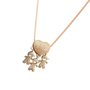 Elegant Mum Charm Necklace