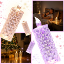 Flameless Crystal Candle Lamp