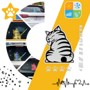 Quirky Cat Wiper Decal
