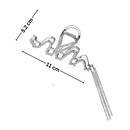 Snake Tassel Claw clip for hair