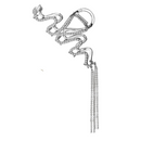 Snake Tassel Claw clip for hair