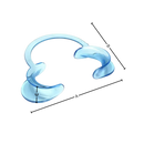 Transparent C-Shape Mouth Opener